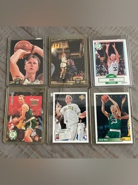 Larry Bird NBA Boston Celtics Basketball 🏀 Card Lot of 6